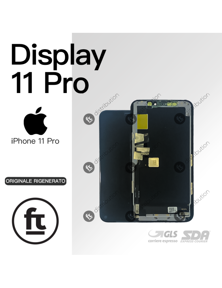 Pellicola per display e retro dell'iPhone 11 Pro