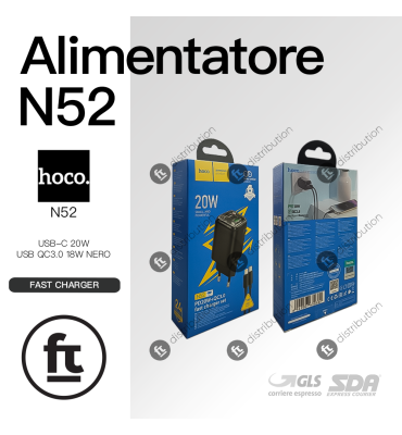 HOCO N52 ALIMENTATORE USB-C...