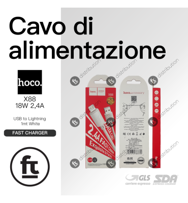 HOCO CAVO CARICA RAPIDA USB...