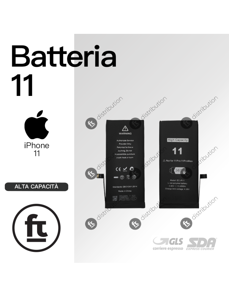 Batteria Smartex Black Label 3750 MAh Per IPhone XS Max | Capacità Maggiorata, Compatibile Con A1921, A2101, A2102, A2104 | Nuova E Testata - 5